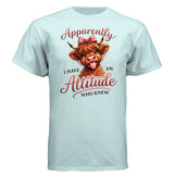 Apparently Cosmic-Tee — Ice Blue graphic tee, front view