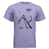 Frames Cosmic-Tee — Violet graphic tee, front view