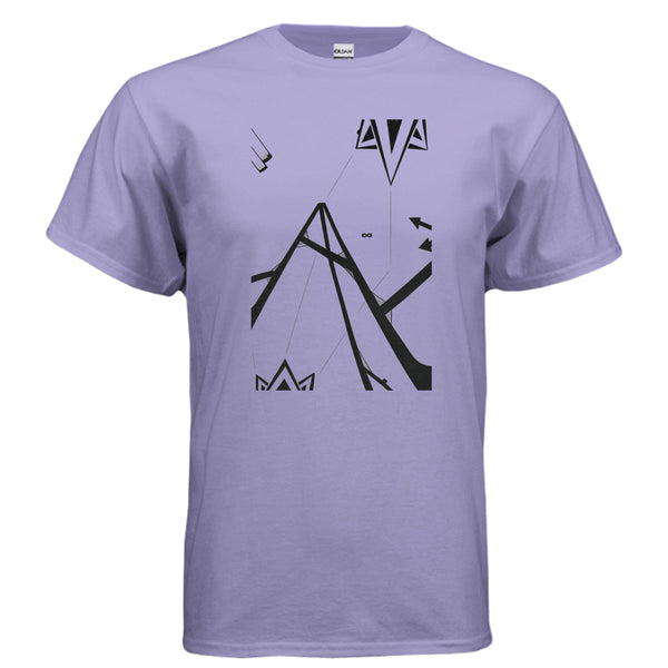 Frames Cosmic-Tee — Violet graphic tee, front view