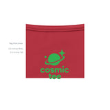 Frames Cosmic-Tee — Red graphic tee, inside tag detail