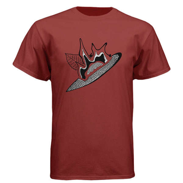 The Blob Cosmic-Tee — Cardinal graphic tee, front view