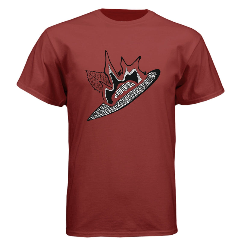The Blob Cosmic-Tee — Cardinal graphic tee, front view
