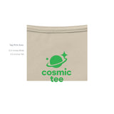 Wilderness Explorer — Heather Cream graphic tee, inside tag detail