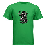 Wooty Cosmic-Tee — Kelly Green graphic tee, front view